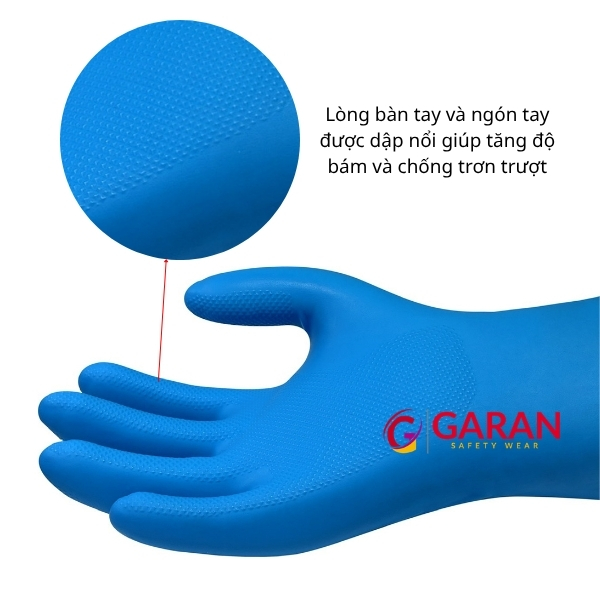 Găng Tay Nitrile Excia CT011 Chống Hóa Chất An Toàn Với Thực Phẩm Dài 30.5cm