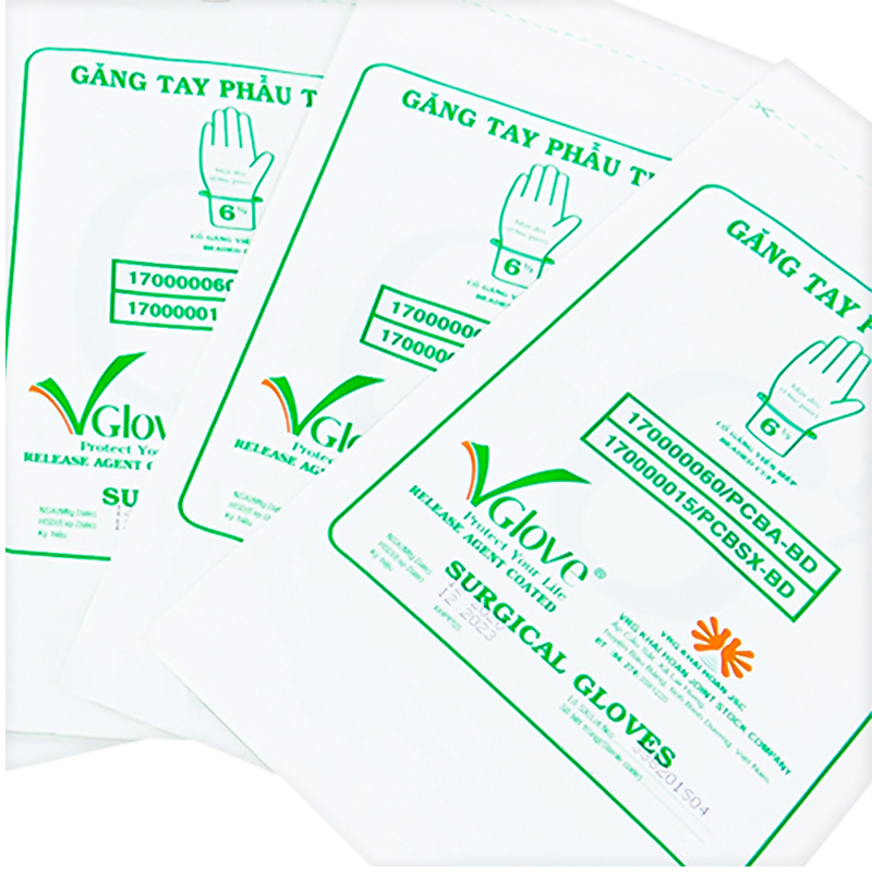 Găng Tay Phẫu Thuật Tiệt Trùng Vglove Mềm Mại Mang Lại Cảm Giác Thoải Mái & Vừa Vặn Cho Người Sử Dụng