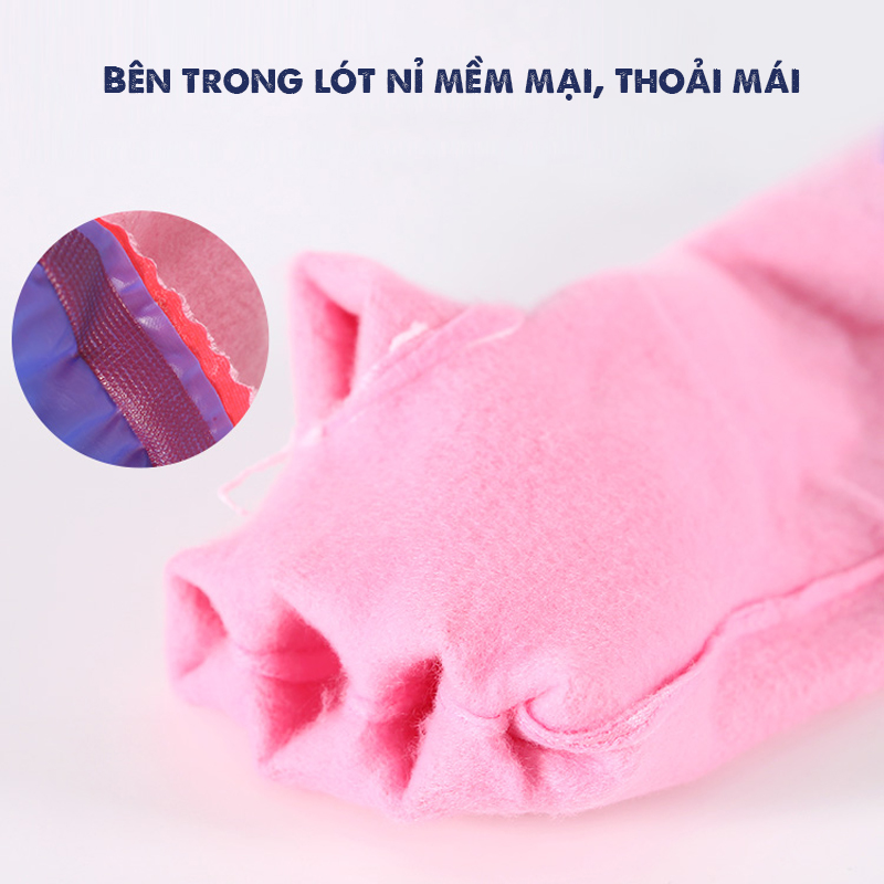 Găng Tay Rửa Bát, Vệ Sinh, Nội Trợ Bằng Cao Su Lót Nhung Chống Thấm Nước Dài 45cm