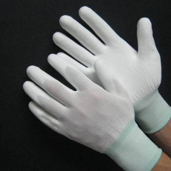 Găng Tay Sợi Carbon Bàn Tay Phủ PU Chống Tĩnh Điện