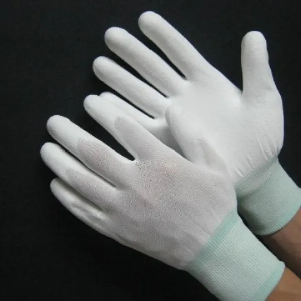 Găng Tay Sợi Carbon Bàn Tay Phủ PU Chống Tĩnh Điện
