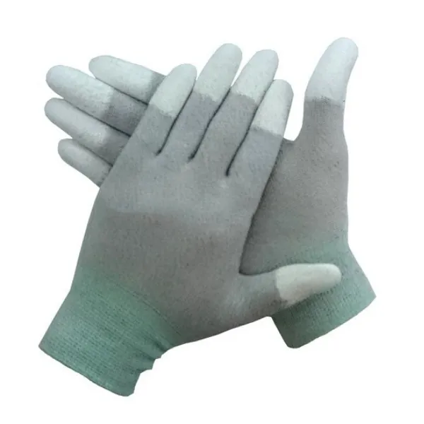 Găng Tay Sợi Carbon Ngón Phủ PU Chống Tĩnh Điện