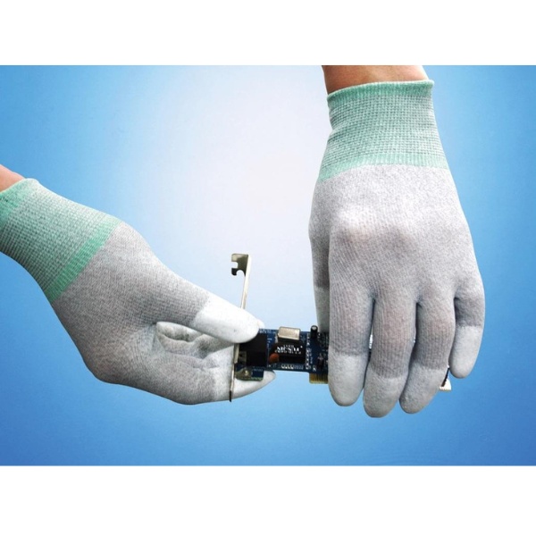 Găng Tay Sợi Carbon Ngón Phủ PU Chống Tĩnh Điện