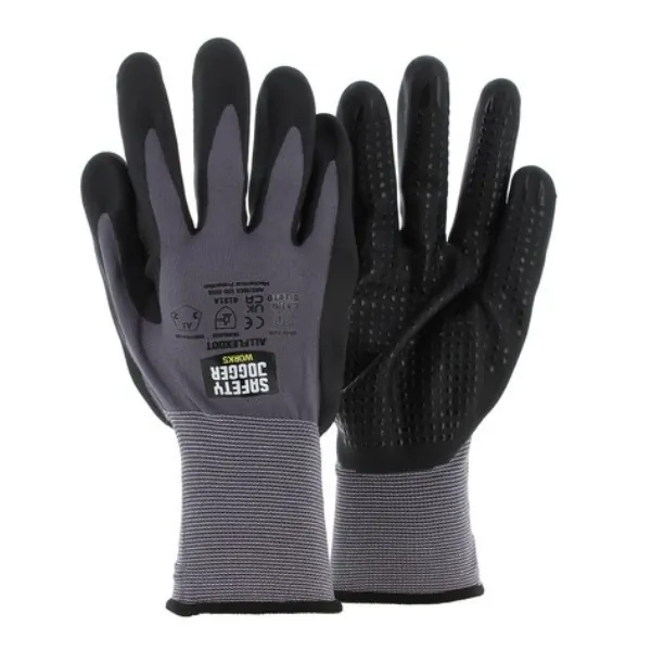 Găng Tay Safety Jogger Allflexdot Phủ Chấm Nitrile Chống Trượt