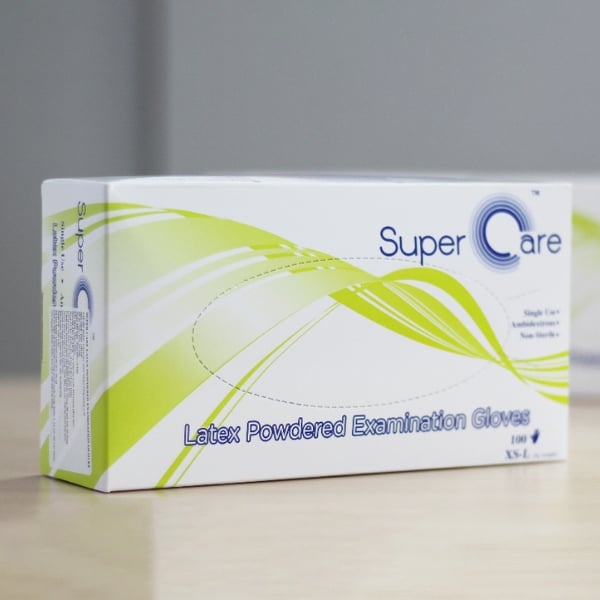 Găng Tay Y Tế Super Care Có Bột Đàn Hồi Cao An Toàn Cho Da