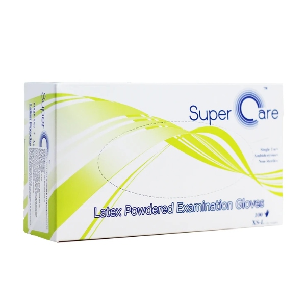 Găng Tay Y Tế Super Care Có Bột Đàn Hồi Cao An Toàn Cho Da