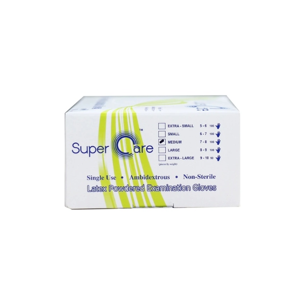 Găng Tay Y Tế Super Care Có Bột Đàn Hồi Cao An Toàn Cho Da