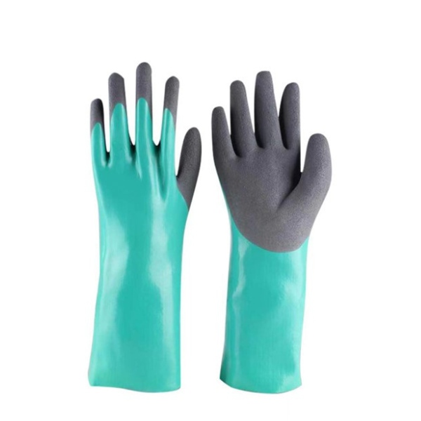 Găng tay bảo hộ Nitrile dài chống thấm nước, chống cắt, chống dầu và hóa chất
