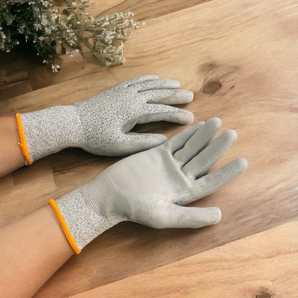 Găng tay chống cắt cấp độ 5 HPPE-2 phủ PU dài 24cm