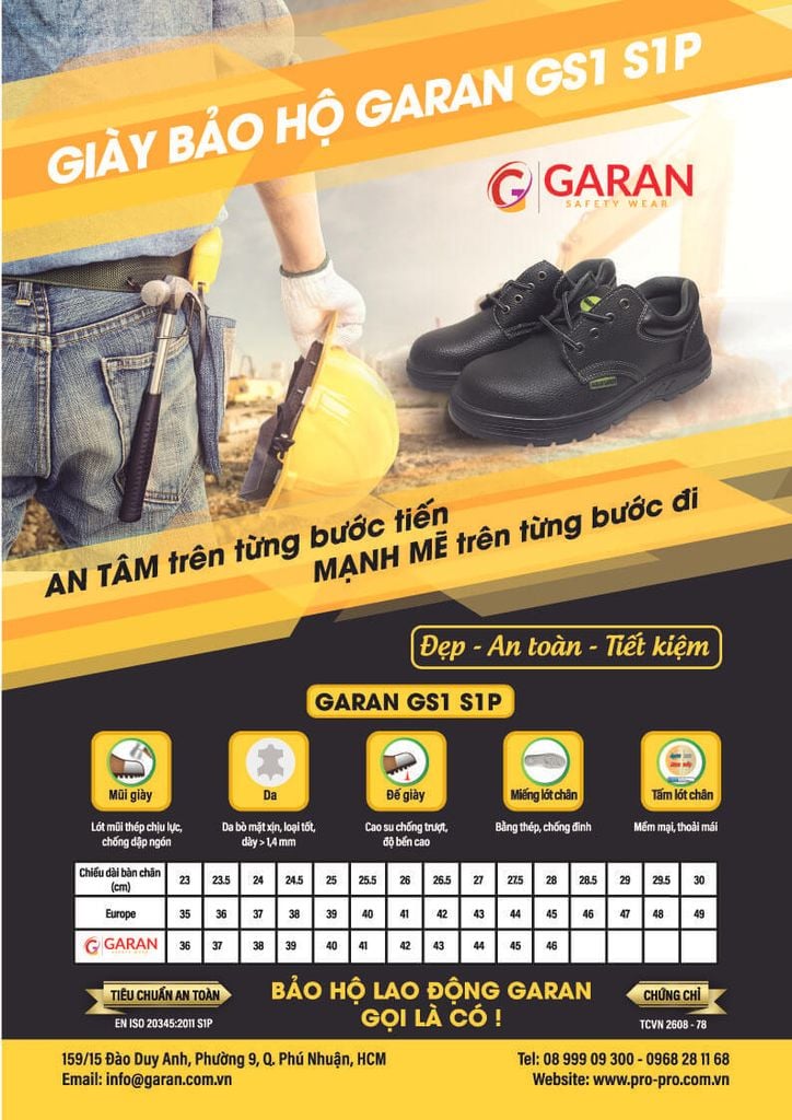 GIÀY BẢO HỘ GARAN SAFETY GS1