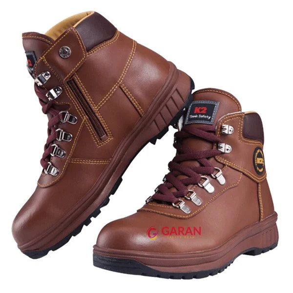 GIÀY BẢO HỘ HÀN QUỐC K2-14 CHẤT LIỆU DA BÒ SIÊU BỀN, KHÓA KÉO THÁO XỎ NHANH, CHỐNG ĐINH, CHỐNG VA ĐẬP, CHỐNG TRƯỢT