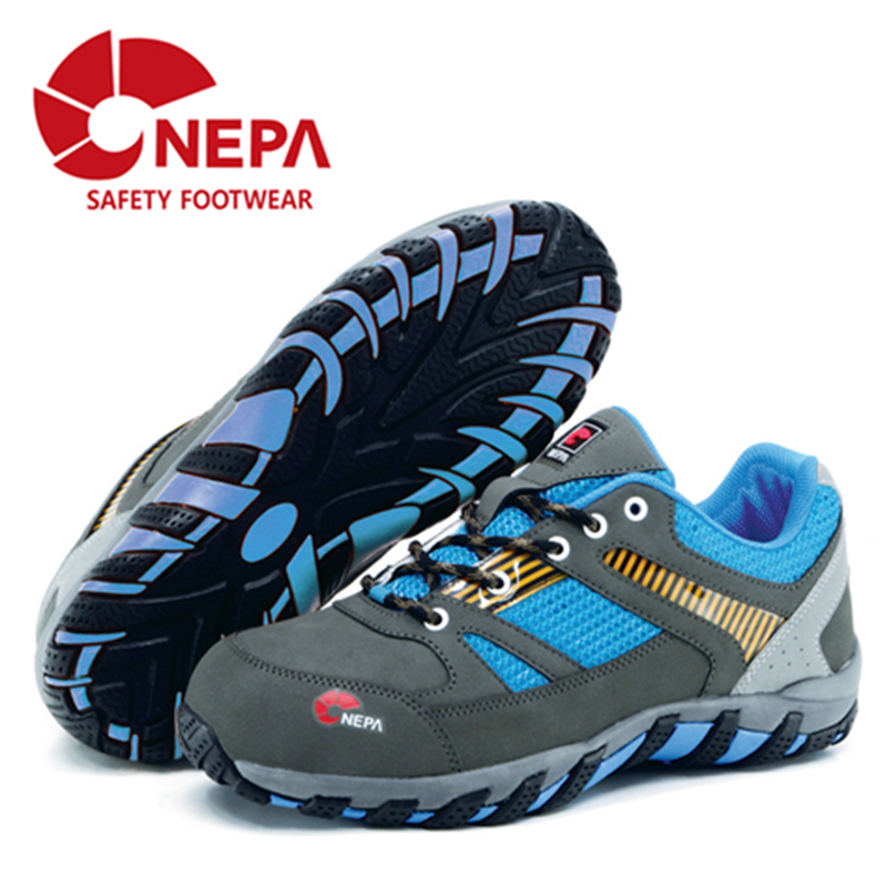 GIÀY BẢO HỘ NEPA GT 204 HÀN QUỐC THỂ THAO CHẤT LIỆU DA LỘN CAO CẤP MŨI THÉP ĐẾ THÉP