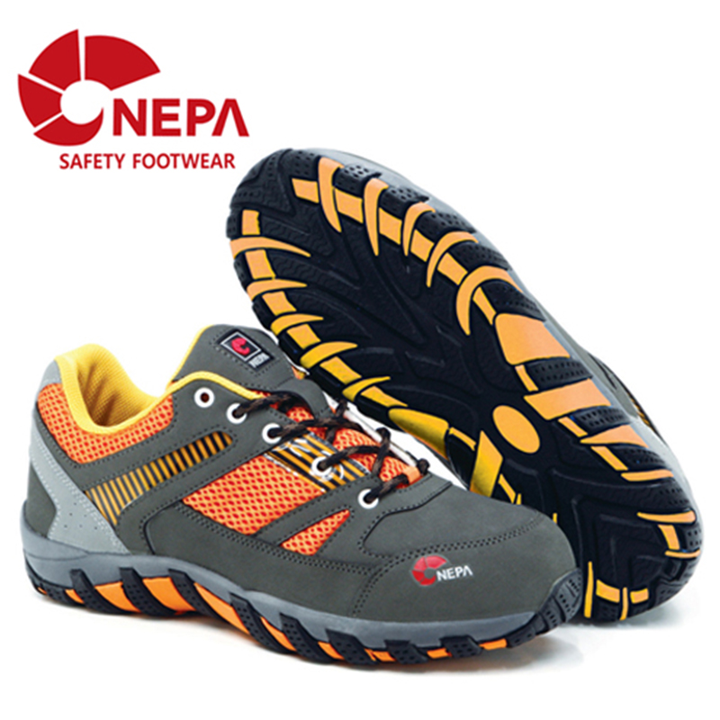 GIÀY BẢO HỘ NEPA GT 204 HÀN QUỐC THỂ THAO CHẤT LIỆU DA LỘN CAO CẤP MŨI THÉP ĐẾ THÉP