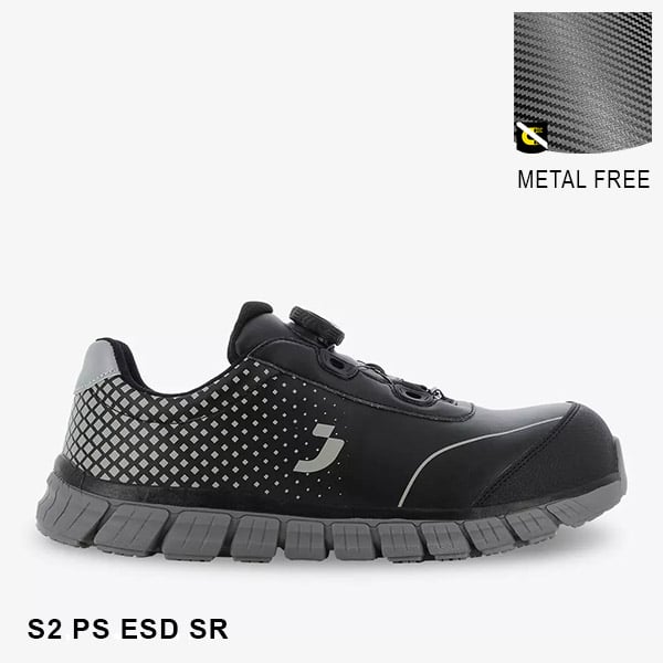 GIÀY BẢO HỘ SAFETY JOGGER PACCO S2SP CỔ THẤP CÓ KHÓA VẶN CHỐNG TRƠN TRƯỢT
