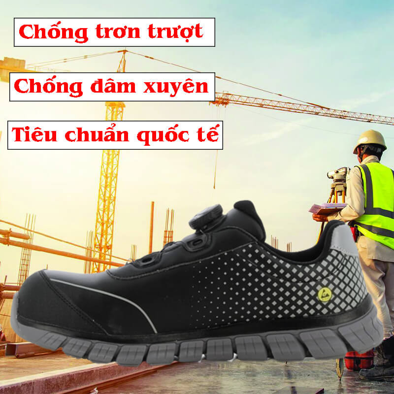 GIÀY BẢO HỘ SAFETY JOGGER PACCO S2SP CỔ THẤP CÓ KHÓA VẶN CHỐNG TRƠN TRƯỢT