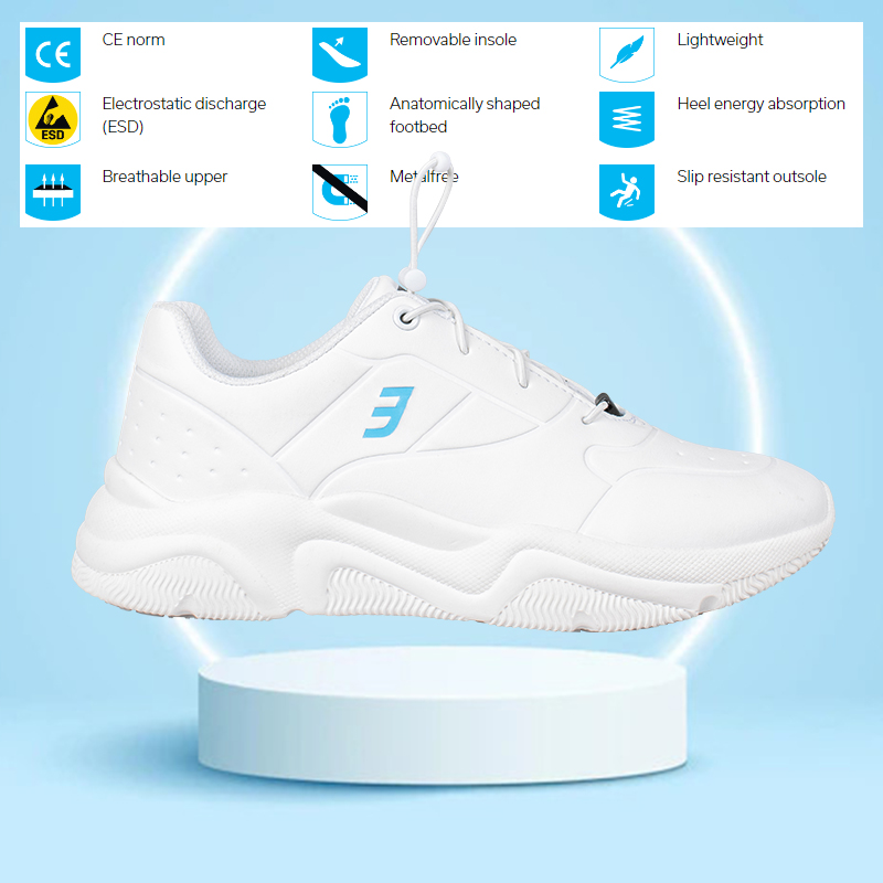 GIÀY DÉP SỨC KHỎE GIÀY DÉP Y TẾ ĐI TRONG BỆNH VIỆN SAFETY JOGGER CHAMP O2 LOW ESD FO SRC KIỂU DÁNG THỂ THAO