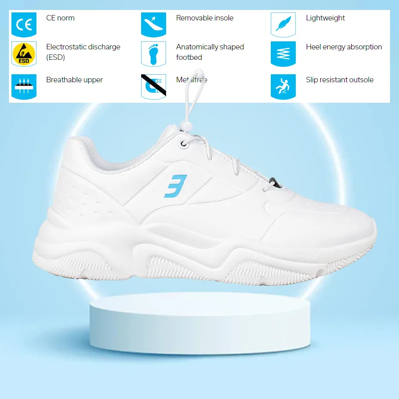 GIÀY DÉP SỨC KHỎE GIÀY DÉP Y TẾ ĐI TRONG BỆNH VIỆN SAFETY JOGGER CHAMP O2 LOW ESD FO SRC KIỂU DÁNG THỂ THAO
