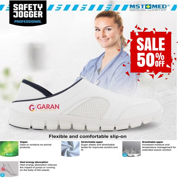 GIÀY SỨC KHỎE, GIÀY BỆNH VIỆN CHUYÊN DỤNG SAFETY JOGGER BESTNURSE SIÊU NHẸ
