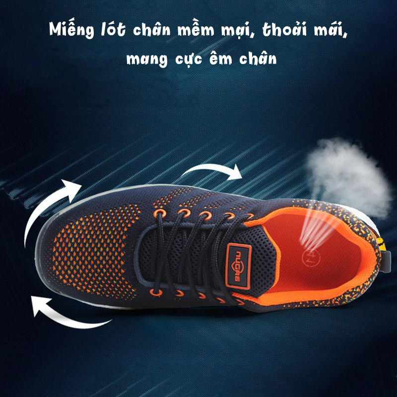 GIẦY BẢO HỘ CÁCH ĐIỆN 6KV NHẸ ,THOÁNG KHÍ, CHỐNG VA ĐẬP, KIỂU DÁNG THỂ THAO (MÃ 9118)