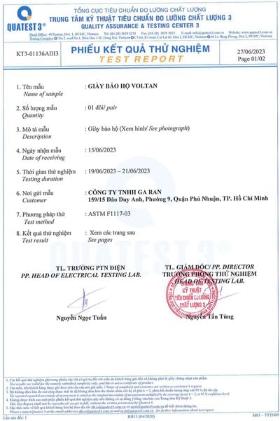 Giày Bảo Hộ Lao Động Titan Voltan S1P Cách Điện 6kV