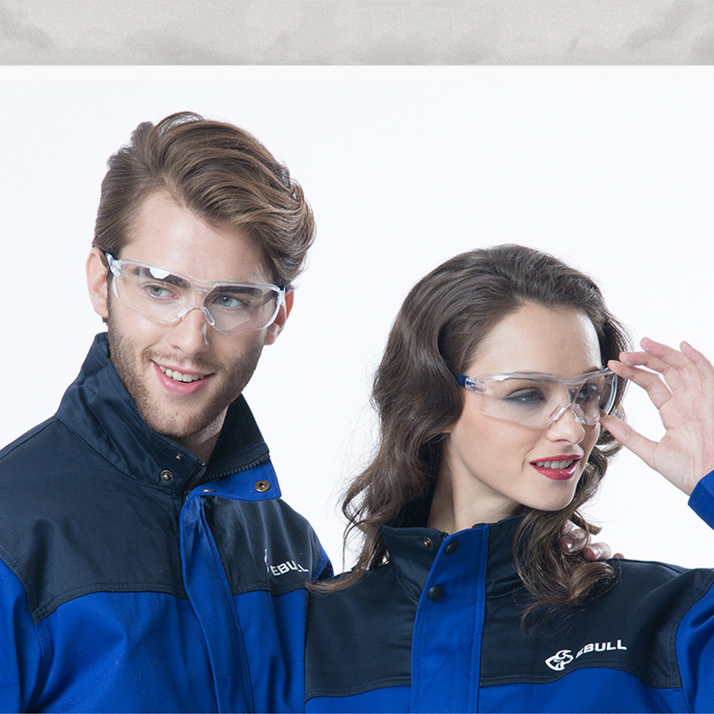 Kính Chống Bụi Safegear P9005Y Đài Loan (Tròng kính trắng, gọng kính xanh)