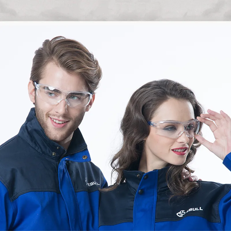 Kính Chống Bụi Safegear P9005Y Đài Loan (Tròng kính trắng, gọng kính xanh)