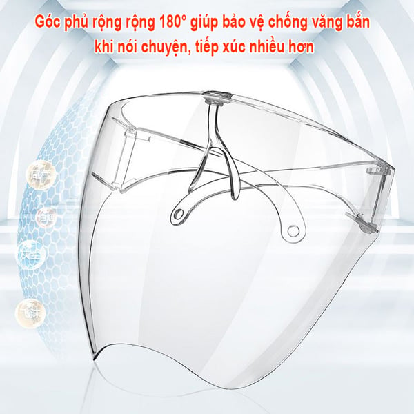 Kính Chống Giọt Bắn Face Shield Chống Dịch, Chống Bụi