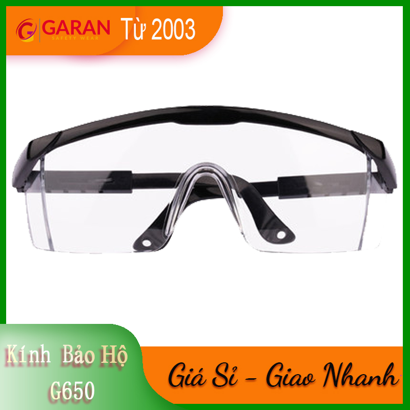 Mắt Kính Bảo Hộ Mặt Vuông Trắng G650