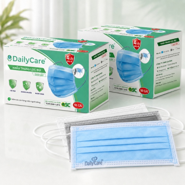Khẩu Trang Lọc Bụi DAILYCARE 4 Lớp