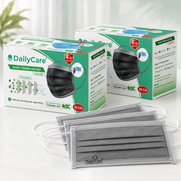 Khẩu Trang Lọc Bụi DAILYCARE 4 Lớp