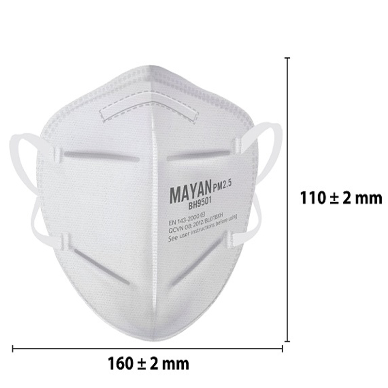Khẩu Trang Mayan PM2.5 BH9501 Ngăn Vi Khuẩn 99%, Lọc Bụi 95% ( combo 1 gói 2 cái)