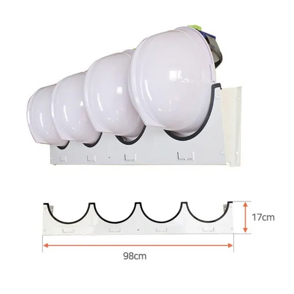 Giá Treo Mũ Bảo Hộ Lao Động Sử Dụng Gắn Tường Hoặc Tủ ( Kệ Nón )