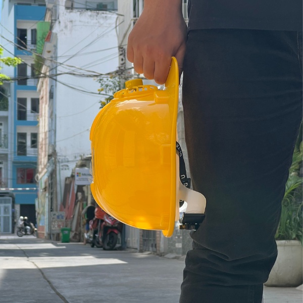 Mũ bảo hộ có quạt sử dụng năng lượng mặt trời bằng nhựa ABS cao cấp