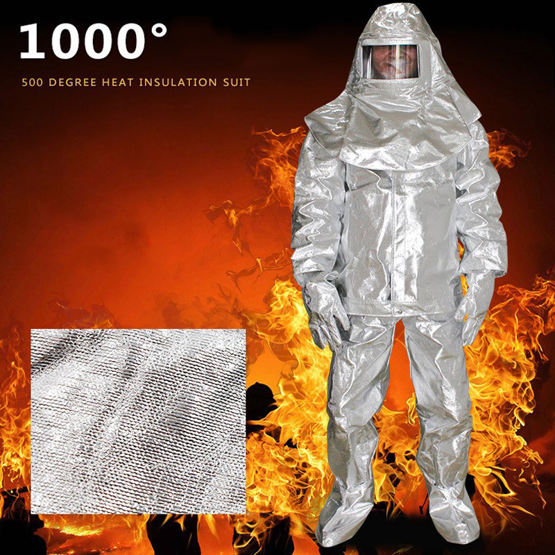 Bộ Quần Áo Chịu Nhiệt Tráng Nhôm Chống Cháy 500-1000 Độ C