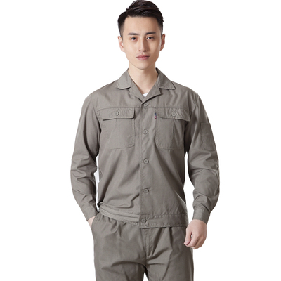 Quần Áo Bảo Hộ Kaki 6535 Thoáng Mát, Thấm Hút Mồ Hôi