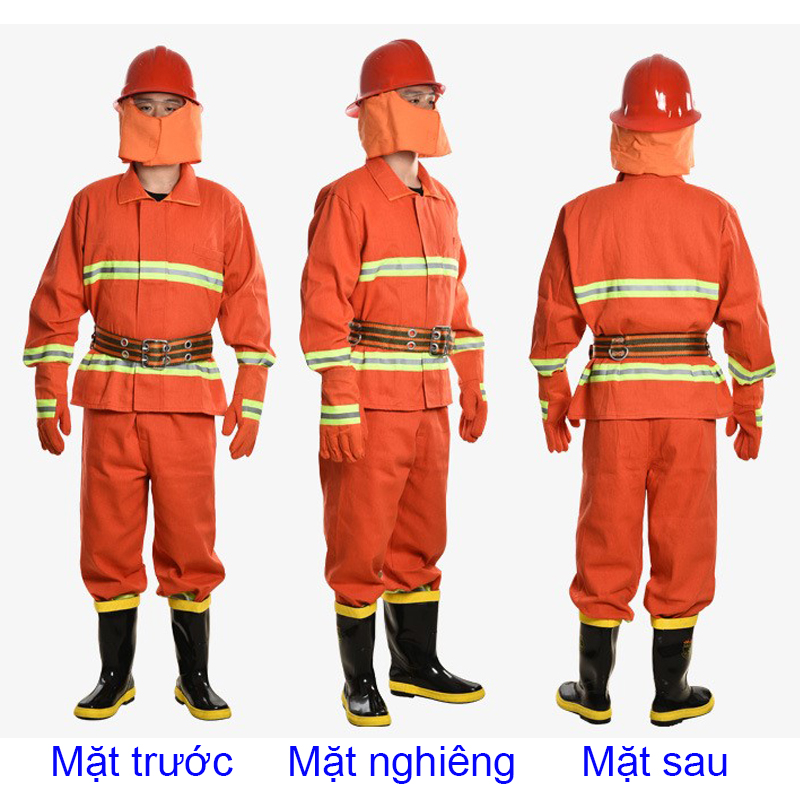 Quần Áo Chữa Cháy 6 Món Chịu Nhiệt 200-300℃, Chịu Được Ngọn Lửa Trần 2-7s