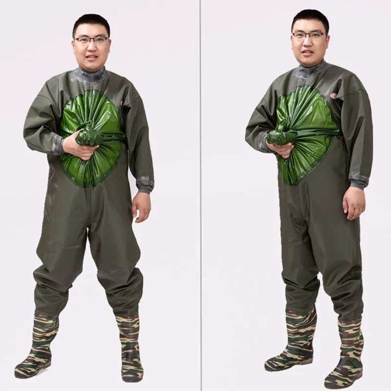 Quần Áo Lội Nước Cao Su Chống Thấm Nước Chuyên Dụng Hỗ Trợ Câu Cá, Đánh Lưới, Trục Vớt, Vệ Sinh