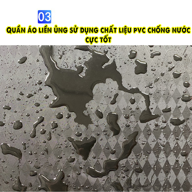 Quần Áo Lội Nước Cao Su Chống Thấm Nước Chuyên Dụng Hỗ Trợ Câu Cá, Đánh Lưới, Trục Vớt, Vệ Sinh
