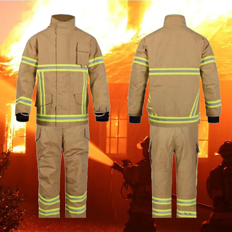 Quần áo bảo hộ phòng cháy chữa cháy Aramid thoáng khí cho lính cứu hỏa kiểu Mỹ