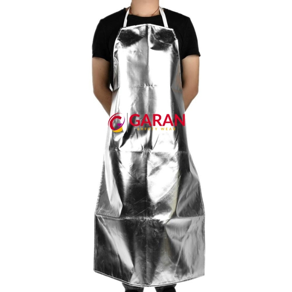 Tạp dề tráng nhôm chịu nhiệt độ bức xa 500-1000°C dành cho công nhân lò luyện kim