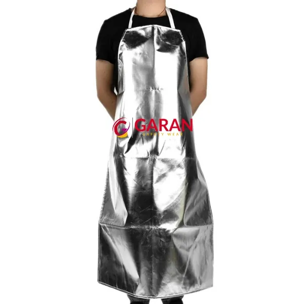 Tạp dề tráng nhôm chịu nhiệt độ bức xa 500-1000°C dành cho công nhân lò luyện kim